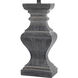 Malta 34 inch 100.00 watt Black Distressed Table Lamp Portable Light