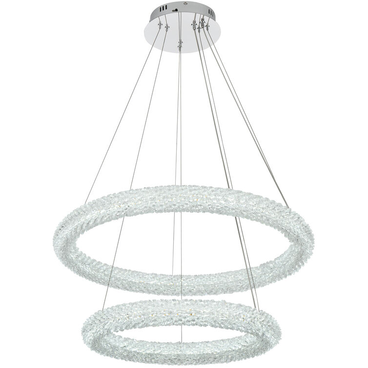 Bowen 2 Light 28 inch Chrome Chandelier Ceiling Light
