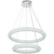 Bowen 2 Light 28 inch Chrome Chandelier Ceiling Light