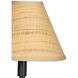 Polly 28.25 inch 60.00 watt Blackened Brass Buffet Lamp Portable Light in Rattan Shade