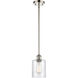 Ballston Cobbleskill 1 Light 5 inch Polished Nickel Pendant Ceiling Light in Clear Glass, Ballston
