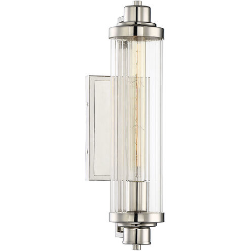 Pike 1 Light 4.75 inch Polished Nickel Wall Sconce Wall Light, Essentials