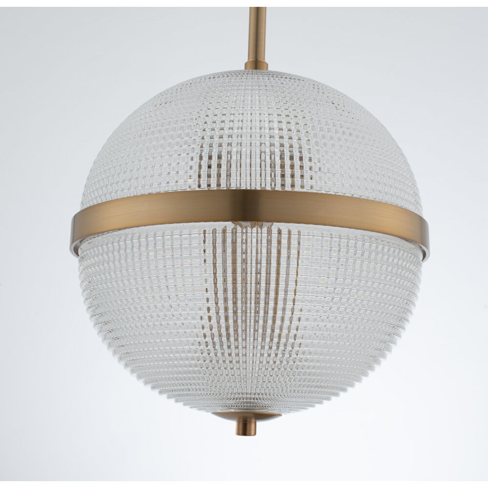 Portland LED 10 inch Winter Brass Mini Pendant Ceiling Light