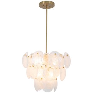Lily 8 Light 23.58 inch Brushed Brass Chandelier Ceiling Light