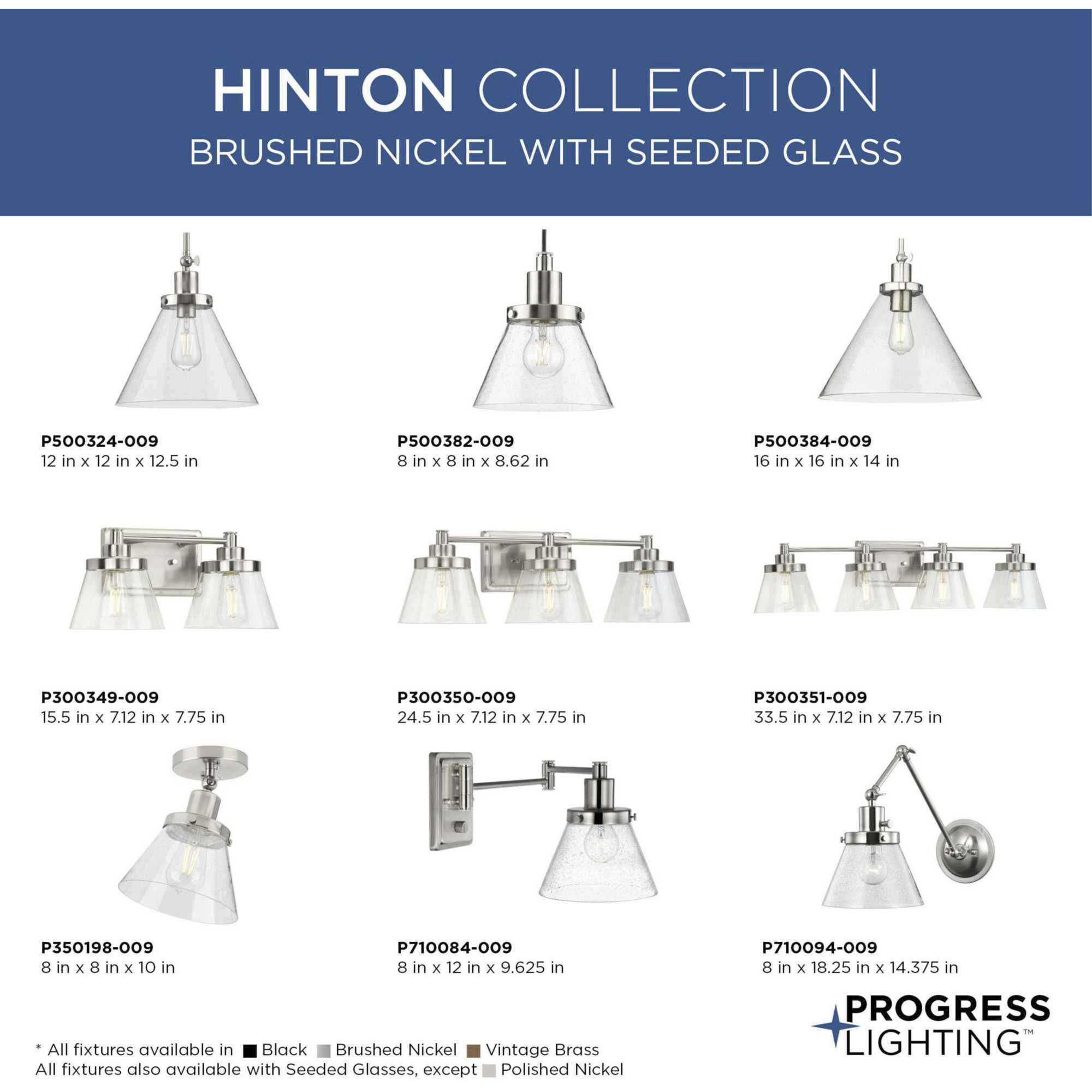 Hinton 4 Light 34 inch Brushed Nickel Bath Vanity Wall Light