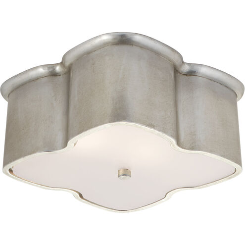 AERIN Bolsena 2 Light 11.75 inch Burnished Silver Leaf Flush Mount Ceiling Light