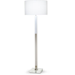 Sanders 62.75 inch 150.00 watt Antique Brass Floor Lamp Portable Light in Warm Metal