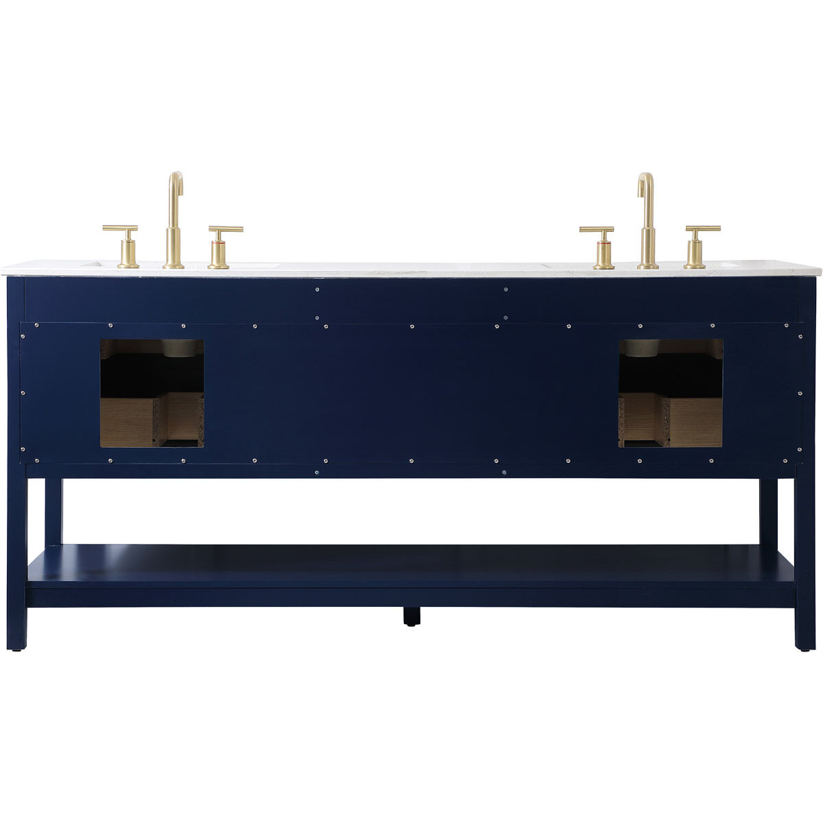 Sinclaire 72 X 22 X 34 inch Blue Vanity Sink Set