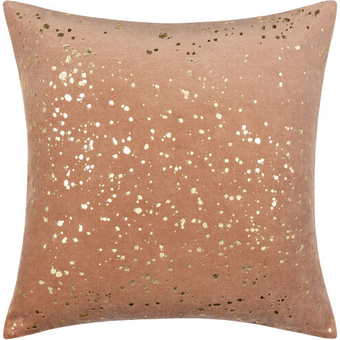 Surya VSP001-1818 Velvet Sparkle 18 inch Mauve Pillow Cover, Square