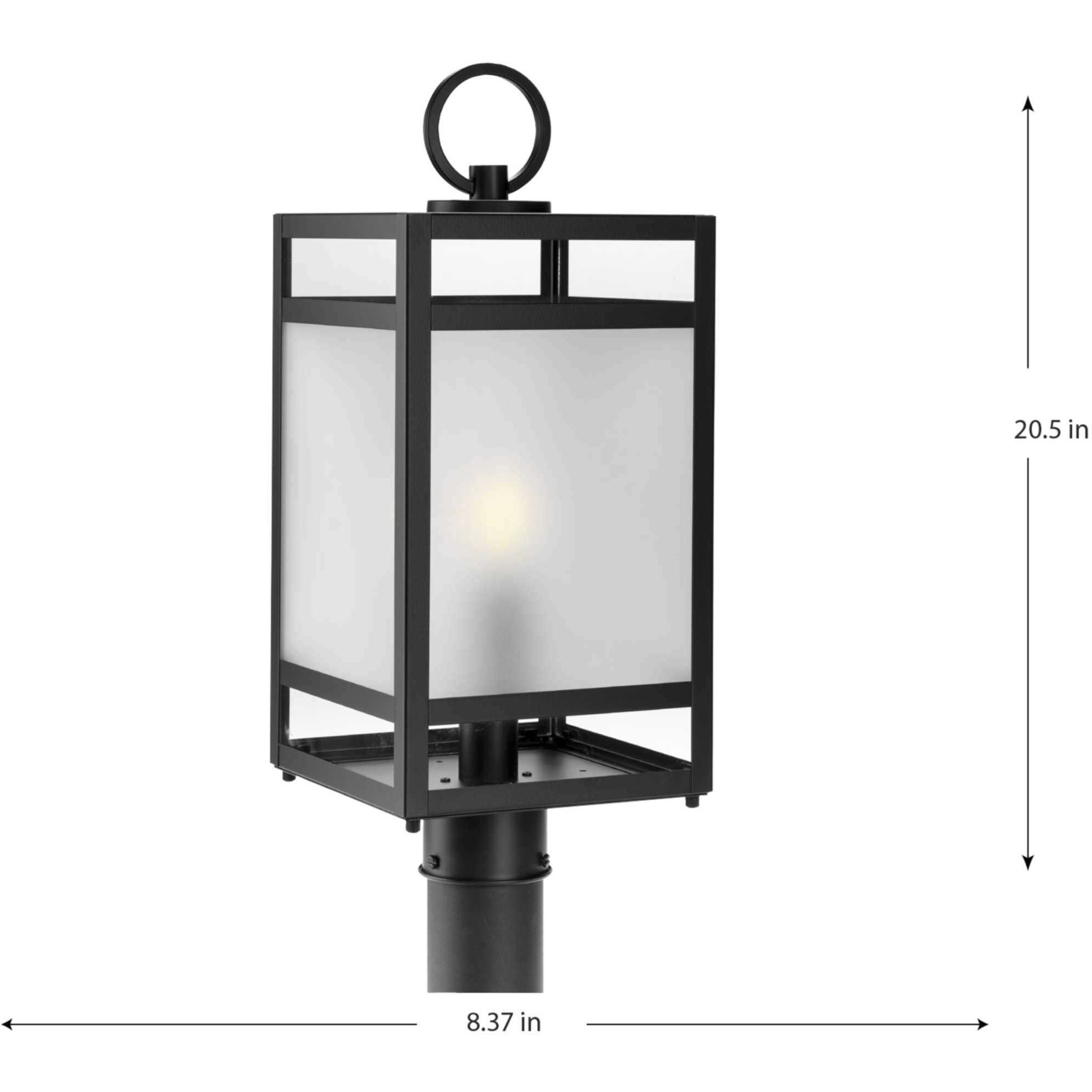 Parrish 1 Light 20.5 inch Matte Black Outdoor Post Light