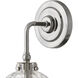 Helene 1 Light 7.25 inch Polished Nickel Bath Sconce Wall Light