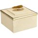 Brenner 5.25 X 5.25 inch Ivory with Brown Box, Set of 2