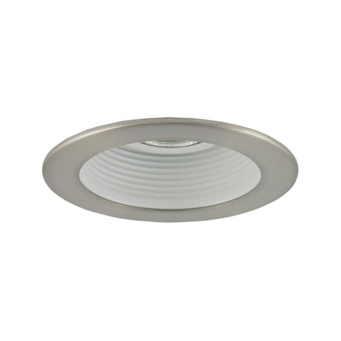 Signature White & Satin Chrome Recessed Lighting Trim in White/Satin Chrome