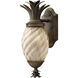 Plantation Outdoor Wall Mount Lantern in Pearl Bronze