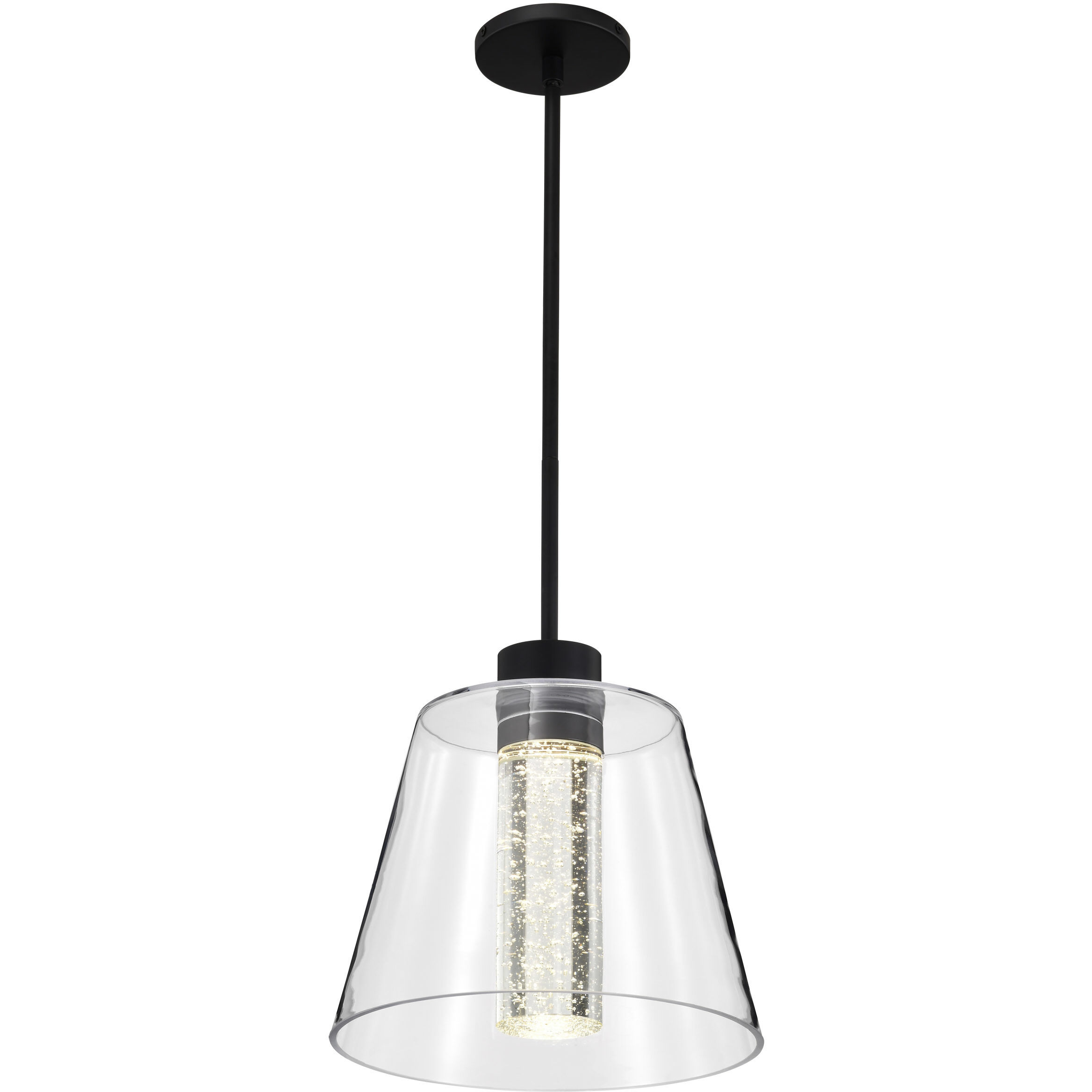 Aura LED 12 inch Matte Black Pendant Ceiling Light