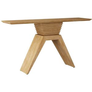 Barron Cerused Natural Console Table