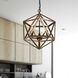 Amazon 3 Light 17 inch Antique forged copper Up Pendant Ceiling Light