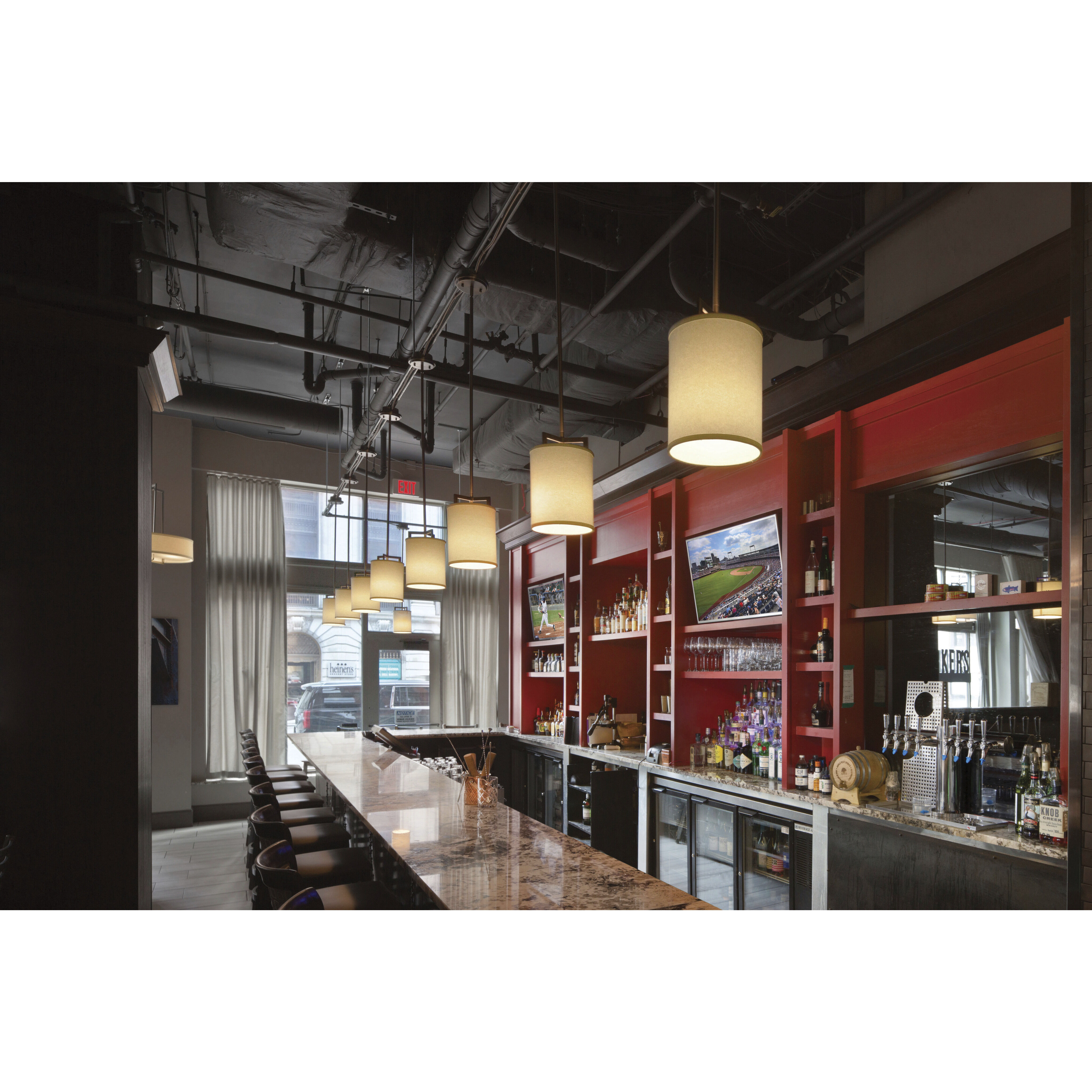 Hampton 1 Light 7 inch Antique Nickel Indoor Mini Pendant Ceiling Light