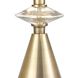 Annetta 33 inch 60.00 watt Antique Brass with Clear Table Lamp Portable Light, Set of 2
