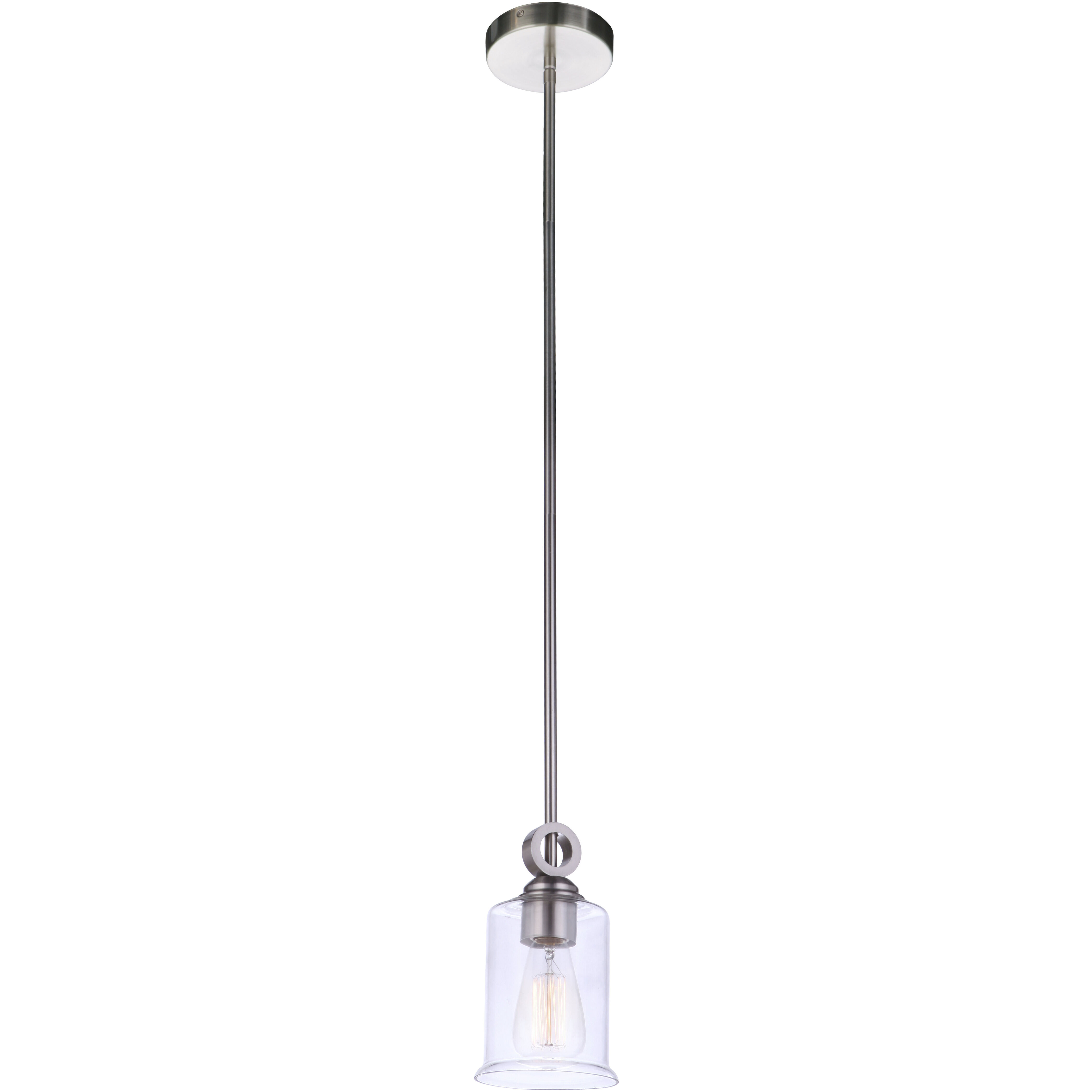 Romero 1 Light 5 inch Brushed Polished Nickel Mini Pendant Ceiling Light