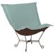 Puff Titanium Frame with Sterling Breeze Scroll Chair with Cover