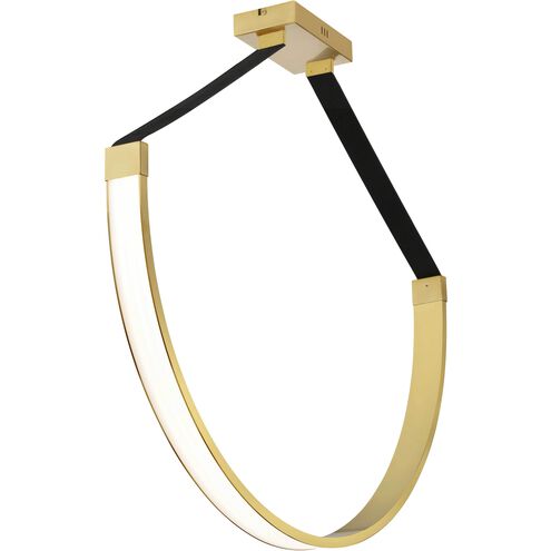 Regan LED 40 inch Aged Brass Pendant Ceiling Light