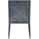 Santos Vintage Navy and Satin Brass and Barrett Dusk Side Chair