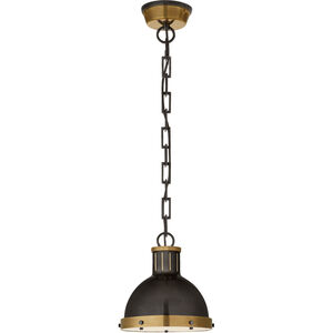 Thomas O'Brien Hicks 1 Light 8.75 inch Bronze with Antique Brass Pendant Ceiling Light in Bronze and Hand-Rubbed Antique Brass, Small