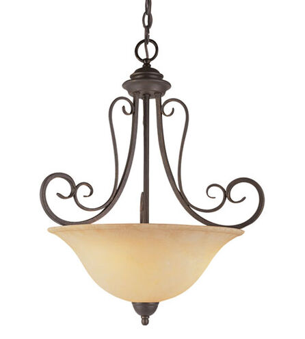 Laredo 3 Light 19 inch Antique Bronze Pendant Ceiling Light