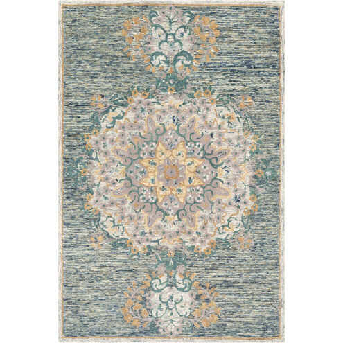 Bayard 36 X 24 inch Dark Blue Rug, Rectangle