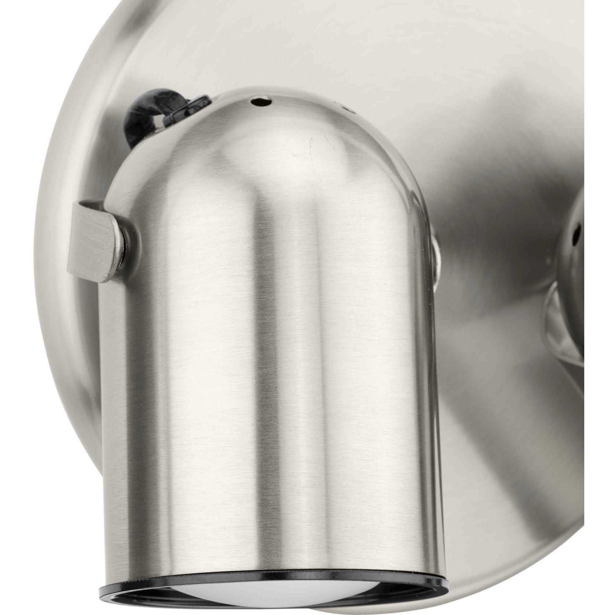 Directional 2 Light 9 inch Brushed Nickel Multi Directional Wall/Ceiling Light