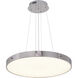 Canada LED 24 inch Chrome LED Chandelier Ceiling Light
