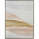 Optimist Ochre with Ivory and Champagne Gold Framed Wall Art