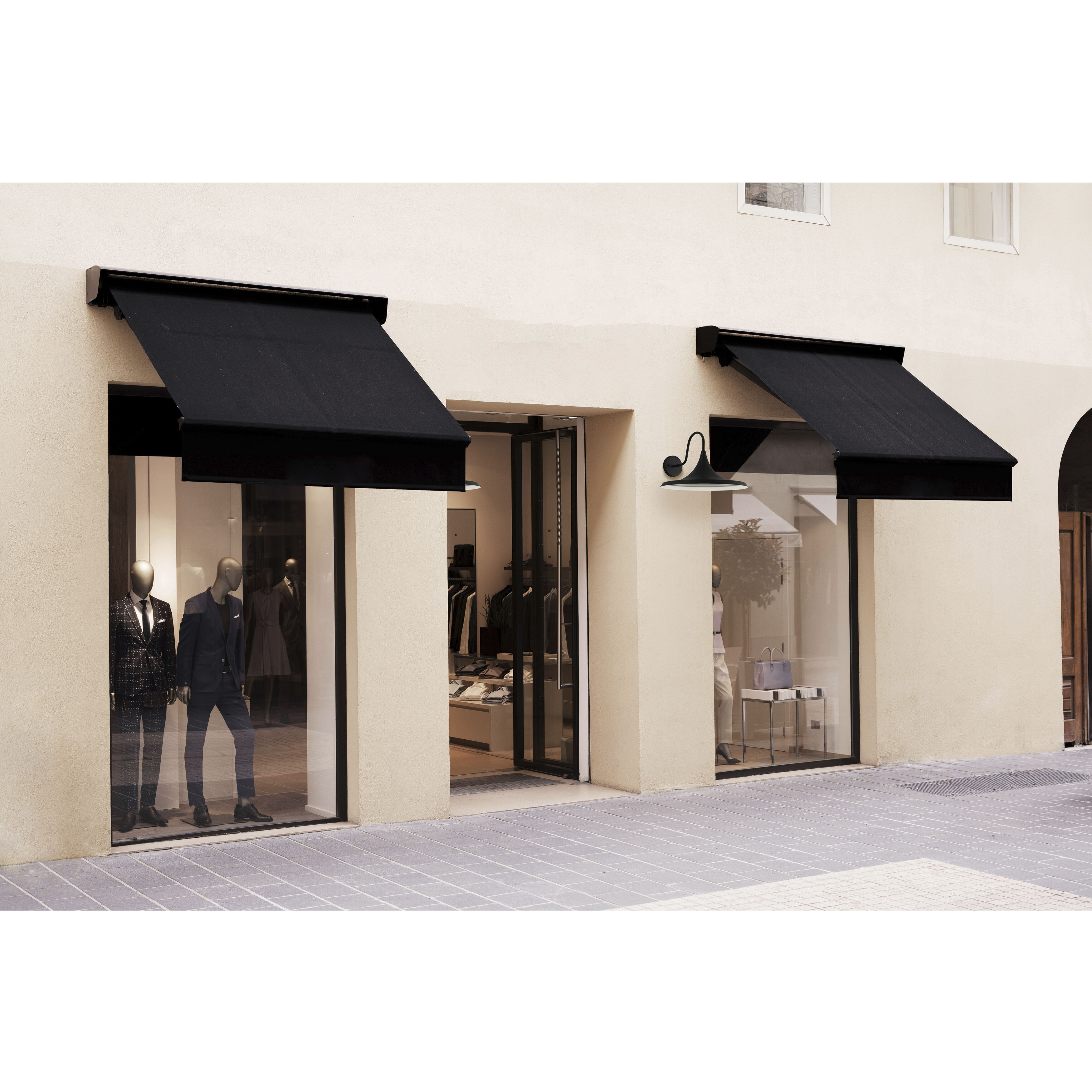 Pella LED 11.75 inch Black and White Outdoor Wall Mount