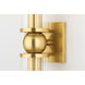 Malone 2 Light 4.5 inch Aged Brass ADA Wall Sconce Wall Light