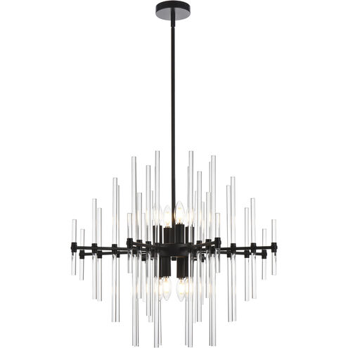 Sienna 8 Light 27 inch Black Pendant Ceiling Light