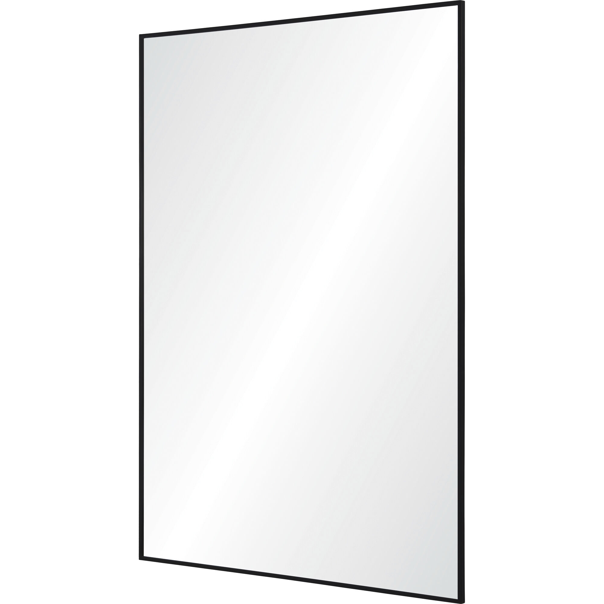 Raizel 40 X 30 inch Matte Black Wall Mirror