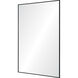 Raizel 40 X 30 inch Matte Black Wall Mirror