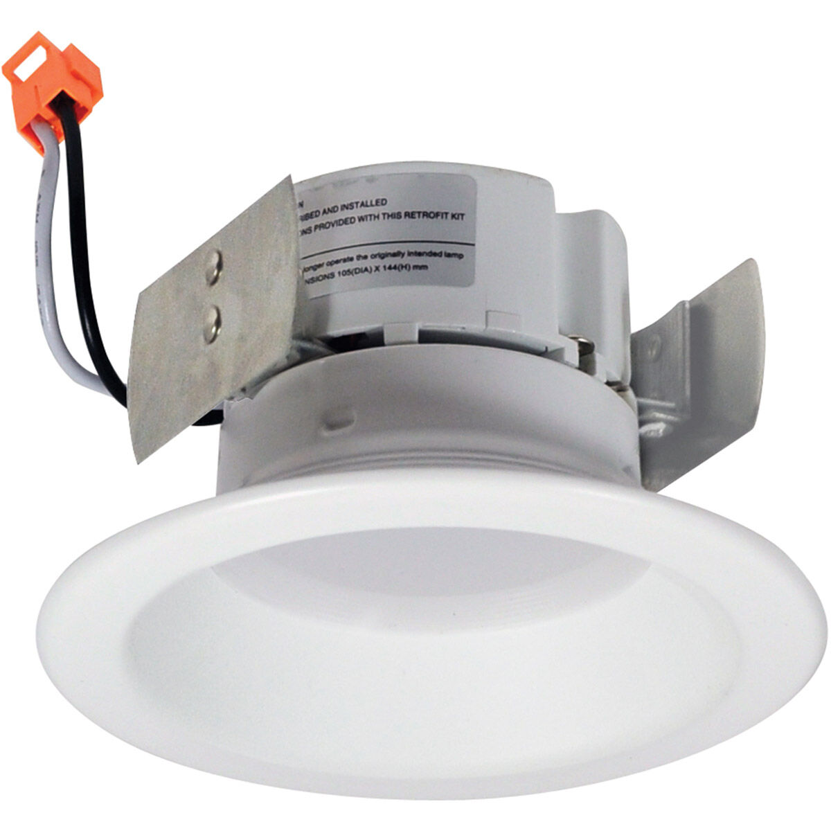 Onyx White Recessed Trim, Retro Style