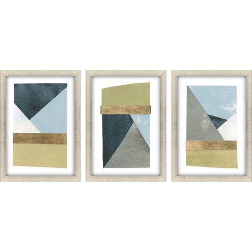 Abstract Collection Blue Framed Art