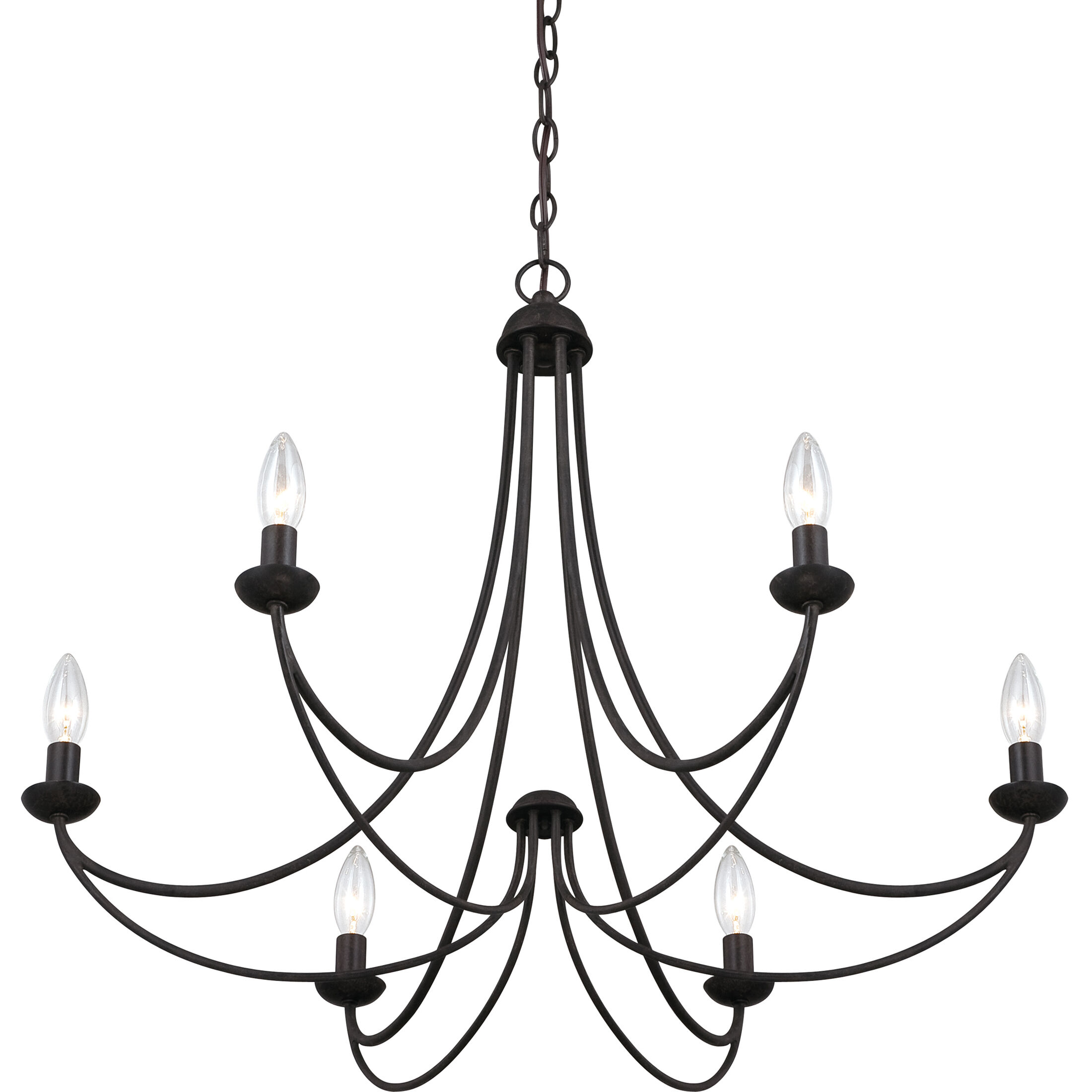 Mirren 6 Light 28 inch Imperial Bronze Chandelier Ceiling Light