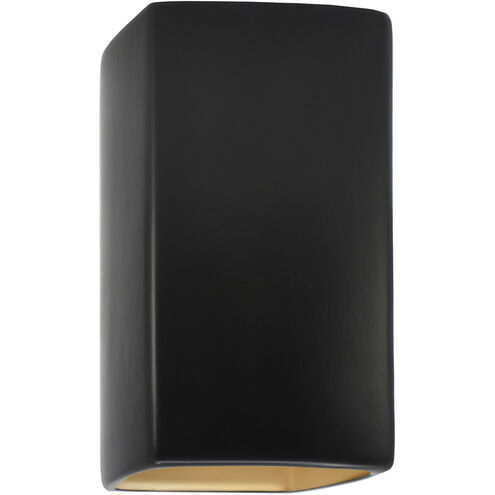 Ambiance 1 Light 5.25 inch Carbon Matte Black/Champagne Gold Wall Sconce Wall Light