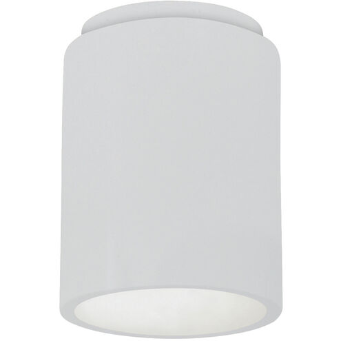 Radiance Cylinder LED 7 inch Gloss White Flush-Mount Ceiling Light in 1000 Lm LED
