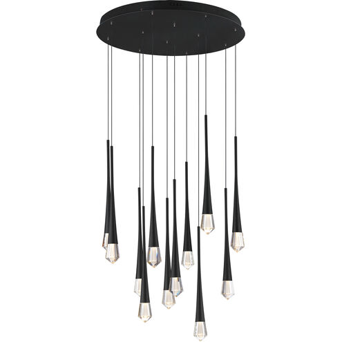 Pierce LED 24.75 inch Black Multi-Light Pendant Ceiling Light