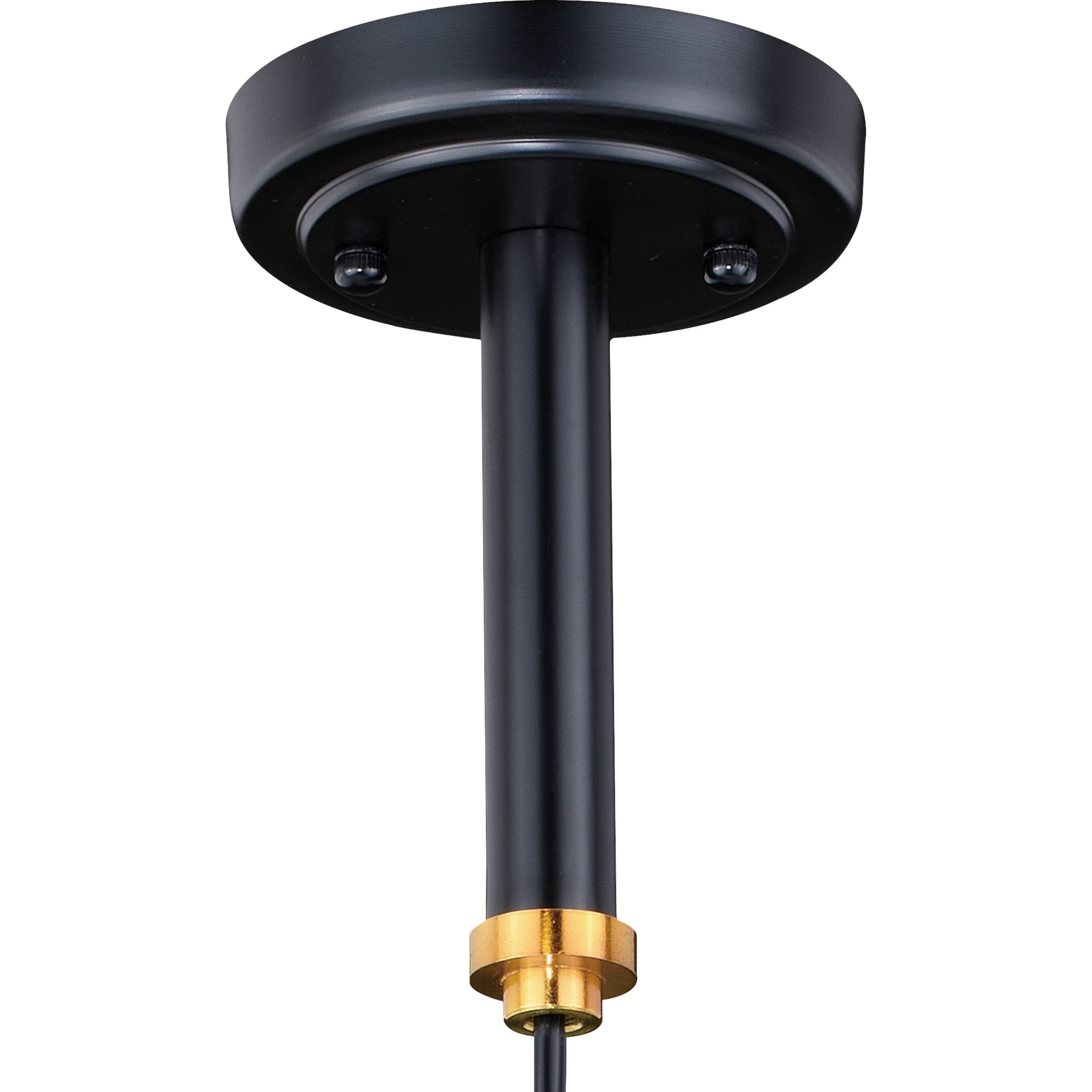 Kassidy LED 5 inch Black and Natural Brass Mini Pendant Ceiling Light