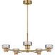 C&M by Chapman & Myers Holsted 1 Light 32 inch Estate Brass Chandelier Ceiling Light