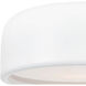 Campton 2 Light 14 inch White Drum Shade Flush Mount Ceiling Light