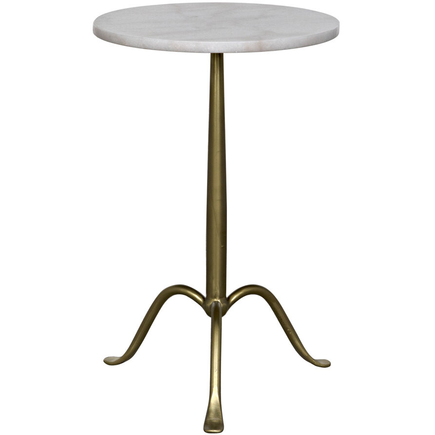 Cosmopolitan 24 X 15 inch Antique Brass Side Table