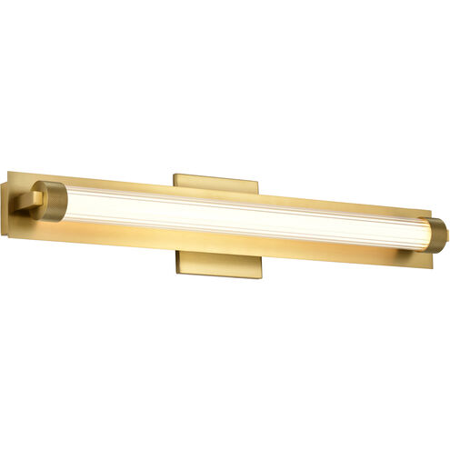 Larissa LED 23.25 inch Vintage Brass Vanity Wall Light