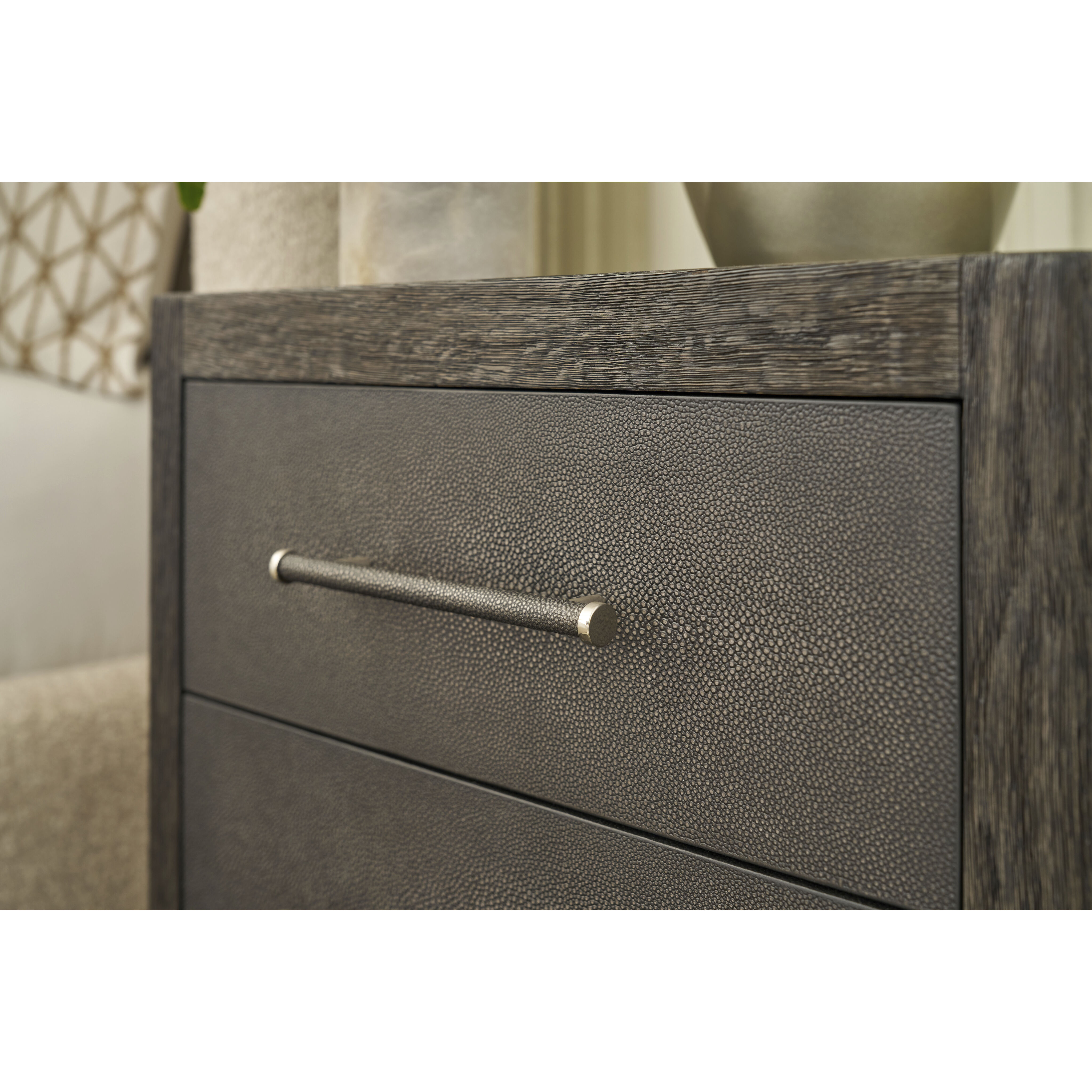 Maxwell 24 X 22 inch Obsidian Nightstand, Wooden, 3-Drawer